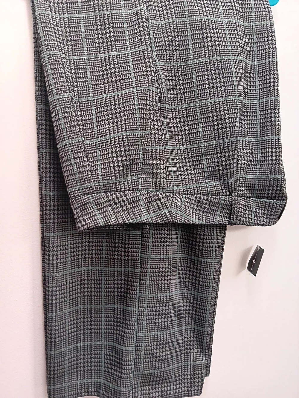 Ashley Stewart Black and Gray Wide Leg Pants
